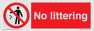 No littering